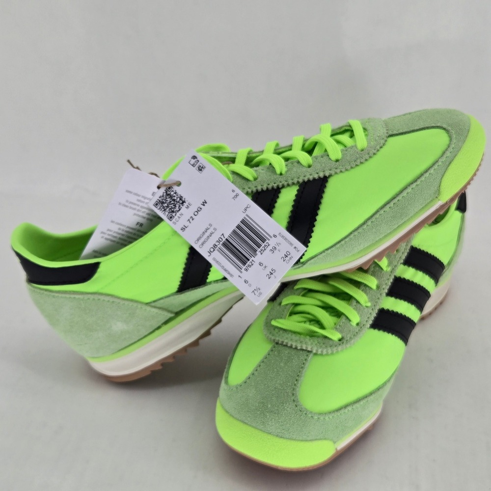Adidas SL 72 OG W Semi Lucid Green Black Gum JQ8307 Womens 7.5 NWT Retro - Picture 16 of 16